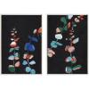 image:imageKate and Laurel Sylvie Beaded Jade I and II Vintage Framed Canvas Wall Art Set by Nikita Jariwala 2 Piece Set 23x33 White Colorful Modern Abstract Art for Wall
