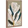image:imageKate and Laurel Sylvie Beaded Sage Protea Vintage Framed Canvas Wall Art by Inkheart Designs 18x24 Gold Modern Neutral Flower Wall DcorGold