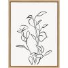 image:imageKate and Laurel Sylvie Botanical Sketch Print No 2 Framed Canvas Wall Art by The Creative Bunch Studio 18x24 Natural Decorative Abstract Nature Art for Wall
