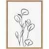 image:imageKate and Laurel Sylvie Botanical Sketch Print No 3 Framed Canvas Wall Art by The Creative Bunch Studio 18x24 Natural Minimalist Abstract Botanical Print for WallNatural