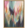 image:imageKate and Laurel Sylvie Brushstroke 135 Framed Canvas Wall Art by Jessi Raulet of Ettavee 18x24 Gold Decorative Abstract Art Print for WallNatural
