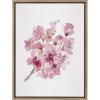 image:imageKate and Laurel Sylvie Cherry Blossom 2 Framed Canvas Wall Art by Patricia Shaw 18x24 Gold Decorative Watercolor Floral Art for Wall
