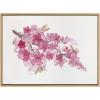 image:imageKate and Laurel Sylvie Cherry Blossom Framed Canvas Wall Art by Patricia Shaw 23x33 Natural Watercolor Flower Art for Wall