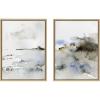 image:imageKate and Laurel Sylvie Close Your Eyes and Remember 1 Framed Canvas Wall Art Set by Maja Mitrovic of Makes My Day Happy 2 Piece 18x24 Gray Minimalist Modern Art for WallNatural
