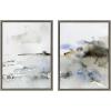 image:imageKate and Laurel Sylvie Close Your Eyes and Remember 1 Framed Canvas Wall Art Set by Maja Mitrovic of Makes My Day Happy 2 Piece 18x24 Gray Minimalist Modern Art for WallGray