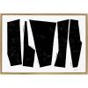 image:imageKate and Laurel Sylvie Colliding Shapes Framed Canvas Wall Art by Statement Goods 23x33 Gold Abstract Art for WallGold