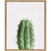 image:imageKate and Laurel Sylvie Color Photo of Cactus Vertical Framed Canvas Wall Art 18x24 Natural