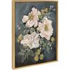 image:imageKate and Laurel Sylvie Day 24 Framed Canvas Wall Art by Annie Quigley 18x24 Gold Soft Botanical Flower Bouquet Art for Wall Home DecorGold