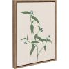 image:imageKate and Laurel Sylvie Delicate Illustrated Blue Wildflowers Framed Canvas Wall Art by The Creative Bunch Studio 18x24 Gold Simple Modern Floral Wall Decor Art