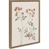 image:imageKate and Laurel Sylvie Delicate Illustrated Red and Purple Wildflowers Framed Canvas Wall Art by The Creative Bunch Studio 18x24 Gold Simple Modern Floral Wall Decor Art