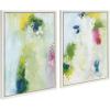 image:imageKate and Laurel Sylvie Dreamy Maple Forest I and II Framed Canvas Wall Art Set by Nikita Jariwala 2 Piece Set 18x24 White Soft Abstract Brushstrokes Art Set for Wall Decor
