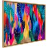 image:imageKate and Laurel Sylvie EV Brushstroke 128 Framed Canvas Wall Art by Jessi Raulet of Ettavee 315x415 Natural Modern Abstract Colorful Fun Art for Wall