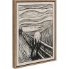 image:imageKate and Laurel Sylvie Edvard Munch The Scream 1895 The Art Institute of Chicago Framed Canvas Wall Art by The Art Institute of Chicago 18x24 Gold Decorative Museum Series Art Print for Wall