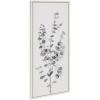image:imageKate and Laurel Sylvie Eucalyptus Botanical I Gray and Soft White Framed Canvas Wall Art by The Creative Bunch Studio 18x40 Panel White Decorative Plant DecorWhite