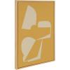 image:imageKate and Laurel Sylvie Eye Catching Sleek Abstract 3 Yellow and Tan Framed Canvas Wall Art by The Creative Bunch Studio 23x33 Natural Modern Contemporary Art for Wall