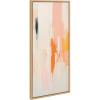 image:imageKate and Laurel Sylvie Fiesta Abstract Framed Canvas Wall Art by Amy Lighthall 18x40 Natural Colorful Modern Abstract Art for WallNatural