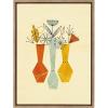 image:imageKate and Laurel Sylvie Flowers Framed Canvas Wall Art by Amber Leaders Designs 18x24 Gold Floral Art for WallGold