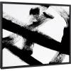 image:imageKate and Laurel Sylvie Gesture I BW Framed Canvas Wall Art by Amy Lighthall 28x38 Black Oversized Minimalist Abstract Art Black and White Wall DcorBlack