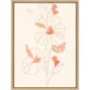image:imageKate and Laurel Sylvie Hilo Framed Canvas Wall Art by Kasey Free 18x24 Natural Tropical Floral ArtNatural