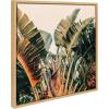 image:imageKate and Laurel Sylvie Hue 2 Framed Canvas Wall Art by Alicia Bock 22x22 Natural Coastal Beach Palm Tree Art for Wall
