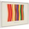 image:imageKate and Laurel Sylvie Im Parallel to Myself Framed Canvas Wall Art by Amber Vittoria 18x24 White Modern Abstract Colorful Geometric Art for Wall DecorWhite