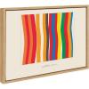 image:imageKate and Laurel Sylvie Im Parallel to Myself Framed Canvas Wall Art by Amber Vittoria 18x24 White Modern Abstract Colorful Geometric Art for Wall DecorNatural