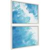 image:imageKate and Laurel Sylvie Into the Blue 1 and 2 Framed Canvas Wall Art Set by Julie Maida 2 Piece Set 18x24 White Coastal Ocean Wall Art Dcor Set