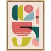 image:imageKate and Laurel Sylvie Mid Century 5 Framed Canvas Wall Art by Rachel Lee 18x24 Natural