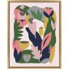 image:imageKate and Laurel Sylvie Myriams Garden Framed Canvas Wall Art by Myriam Van Neste 18x24 Natural NatureInspired Wall DecorGold