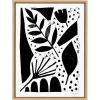 image:imageKate and Laurel Sylvie Nature in the Abstract Framed Canvas Wall Art by Statement Goods 18x24 Natural Sophisticated Abstract Art for Wall