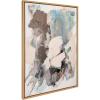 image:imageKate and Laurel Sylvie Painted Flow I Framed Canvas Wall Art by Amy Lighthall 28x38 Gold Modern Abstract Painted Brushstrokes Art for WallNatural