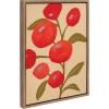 image:imageKate and Laurel Sylvie Persimmon Framed Canvas Wall Art by Emma Daisy 18x24 Gold Simple Floral Botanical Wall DcorGold