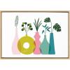 image:imageKate and Laurel Sylvie Plant Play Framed Canvas Wall Art by Duchess Plum 23x33 Natural Colorful Floral Art for Wall33L x 23W