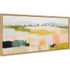 image:imageKate and Laurel Sylvie Quaint Vista I Framed Canvas Wall Art by Amy Lighthall 18x40 Natural Modern Abstract Landscape Art for WallNatural