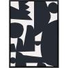 image:imageKate and Laurel Sylvie Quiet Jungle 1 Framed Canvas Wall Art by Kelly Knaga 23x33 Natural Chic Abstract Art for WallBlack