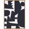 image:imageKate and Laurel Sylvie Quiet Jungle 1 Framed Canvas Wall Art by Kelly Knaga 23x33 Natural Chic Abstract Art for WallNatural