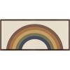 image:imageKate and Laurel Sylvie Retro Rainbow Framed Canvas Wall Art by The Creative Bunch Studio 18x40 Brown Decorative Vintage Art for Wall
