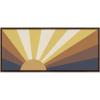 image:imageKate and Laurel Sylvie Retro Sunset Framed Canvas Wall Art by The Creative Bunch Studio 18x40 Brown Vintage Art Print for Wall