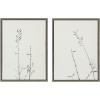 image:imageKate and Laurel Sylvie Retro Tennessee Botanicals Framed Canvas Wall Art Set by Stephanie Klatt 2 Piece 18x24 Gold Chic Modern Plant Art Set for WallGray
