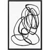 image:imageKate and Laurel Sylvie Ring of Light 2 Framed Canvas Wall Art by Nikki Chu 23x33 Black Decorative Minimalist Abstract Art for WallBlack