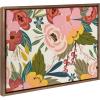 image:imageKate and Laurel Sylvie Softly Framed Canvas Wall Art by Mia Charro 18x24 Gold Modern Fun Abstract Colorful Botanical Flower Art for WallGold