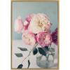 image:imageKate and Laurel Sylvie Still Life Garden Roses Framed Canvas Wall Art by Kristy Campbell 23x33 Gold Decorative Floral Art Print for Wall