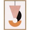 image:imageKate and Laurel Sylvie Venice 5 Framed Canvas Wall Art by Alexander Ginzburg 18x24 Natural Colorful MidCentury Wall Decor