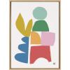 image:imageKate and Laurel Sylvie Warm Winter Framed Canvas Wall Art by Kelly Knaga 23x33 Natural Chic Abstract Art for Wall