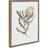 image:imageKate and Laurel Sylvie Wild Banksia Framed Canvas Wall Art by Sara Berrenson 18x24 Natural Nature Art for WallGold