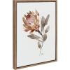 image:imageKate and Laurel Sylvie Wild King Protea Framed Canvas Wall Art by Sara Berrenson 18x24 Natural Beautiful Wild Flower Art for WallGold