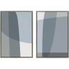 image:imageKate and Laurel Sylvie Zen Abstract Blue and Gray Stones No 1 and No 2 Framed Canvas Wall Art Set by The Creative Bunch Studio 2 Piece Set 23x33 White Modern Classic Abstract Wall DcorGray
