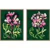 image:imageKate and Laurel Twisting Blooms amp Groovy Flowers 2 Piece Framed Canvas Wall Art Set by Lucia Gianello Sylvie Dark Gold Whimsical Abstract Art for Wall Decor