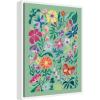 image:imageKate and Laurel Wild flowers and Butterflies Framed Canvas Wall Art by Rachel Lee 18 x 24 Sylvie White Whimsical Flowers Animals Abstract Nature Art for Wall Decor Living Room Bedroom