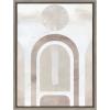 image:imageKate and Laurel x Alexander Ginzburg Collaboration Titled Sahara Gray Framed Canvas Wall Art 18x24 Gray Neutral Abstract ArtGray